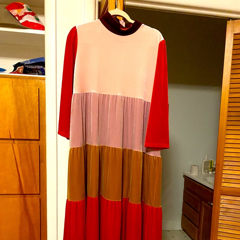 Dazey LA Plus Size Velvet Dress 3X